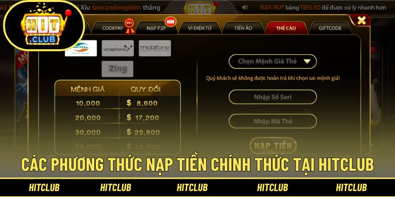 Khám phá 6 kênh nạp tiền vào cổng game