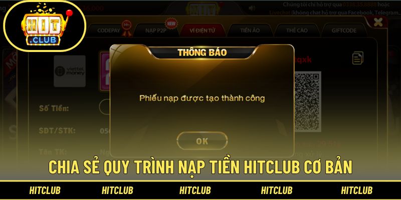 Bật mí 4 bước nạp tiền Hitclub